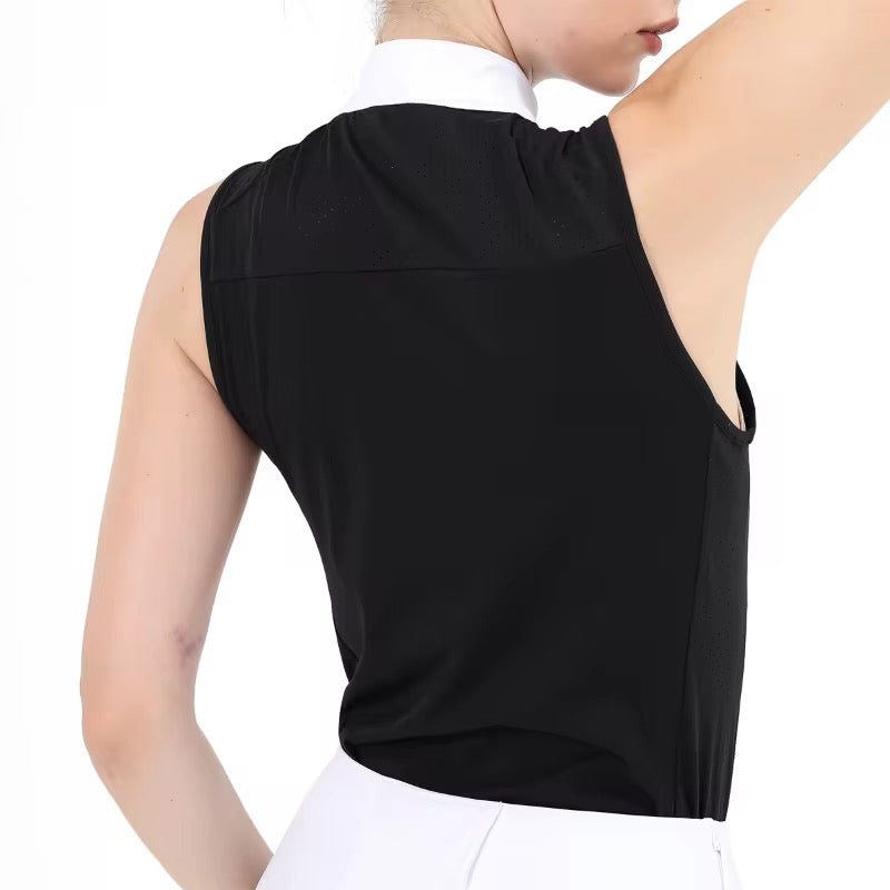 celeste sleeveless show-shirt