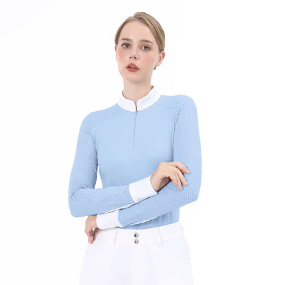 long sleeve celeste show-shirt