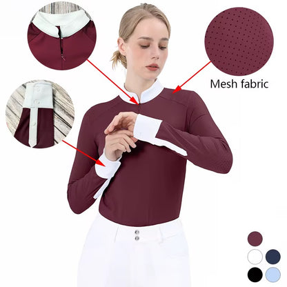 long sleeve celeste show-shirt