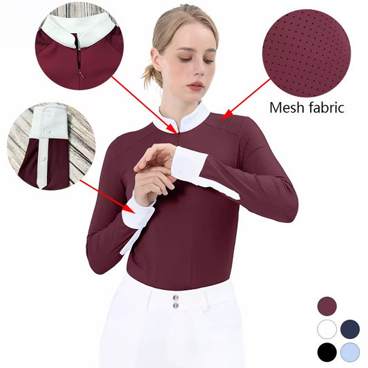 long sleeve celeste show-shirt