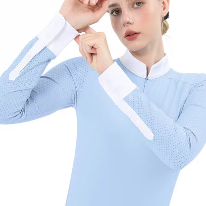 long sleeve celeste show-shirt