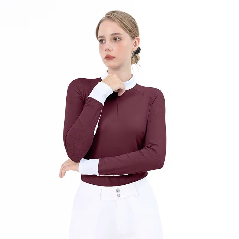 long sleeve celeste show-shirt