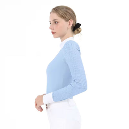 long sleeve celeste show-shirt