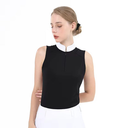 celeste sleeveless show-shirt